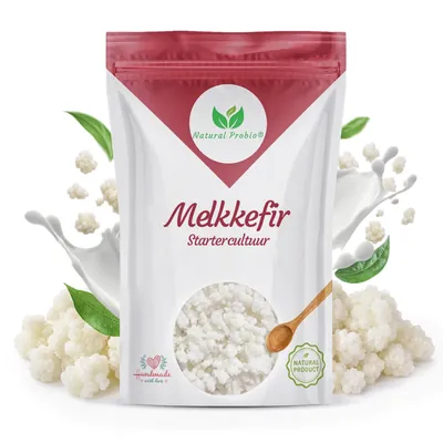 Zakje met levende melkkefir korrels van Natural Probio